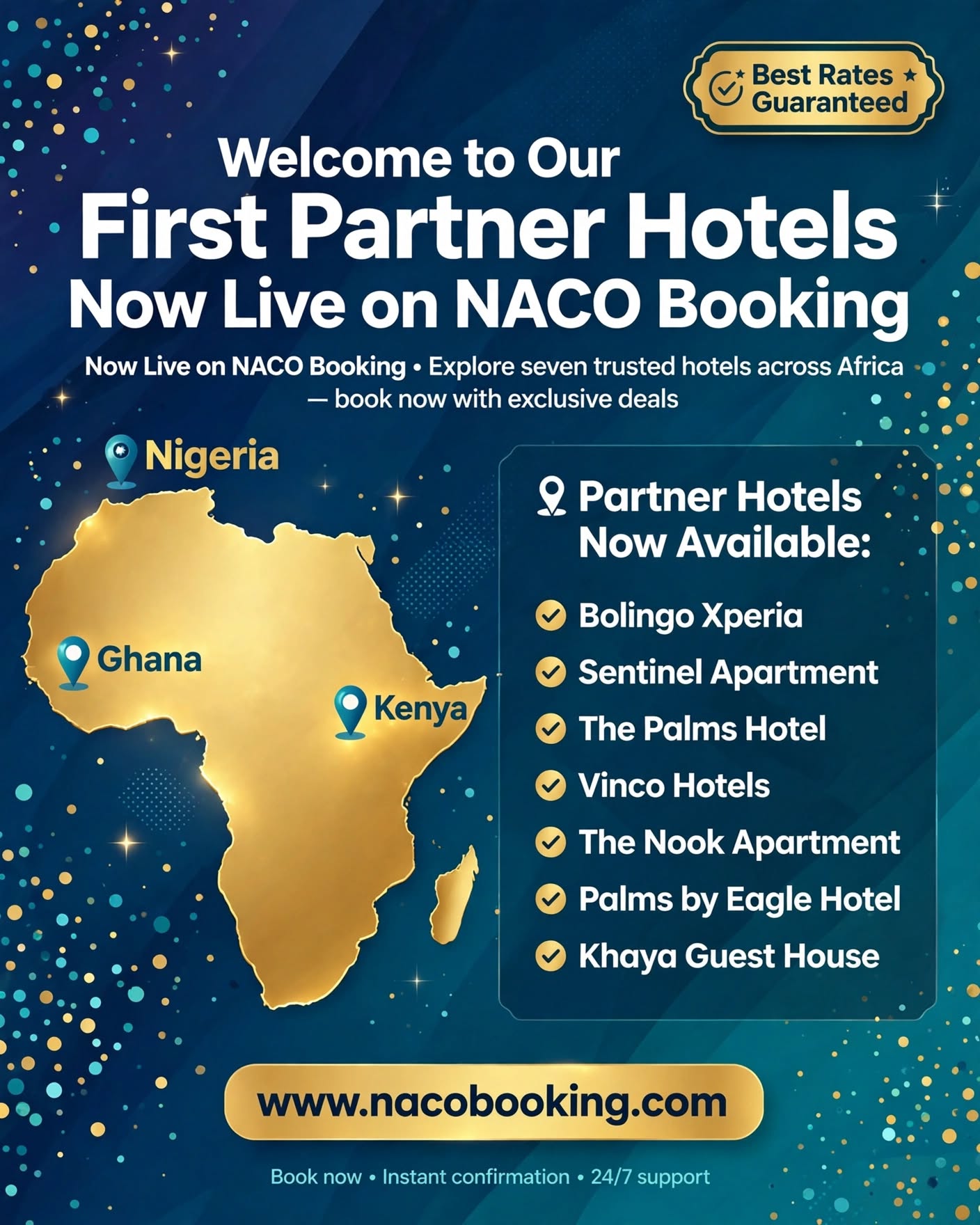 Welcome to Our First Partner Hotels Now Live on NACO Booking
